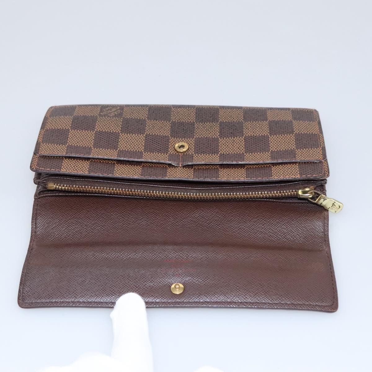 Louis Vuitton Sarah Brown Canvas Wallet (Pre-Owned) Size ONE SIZE - 17 Thumbnail