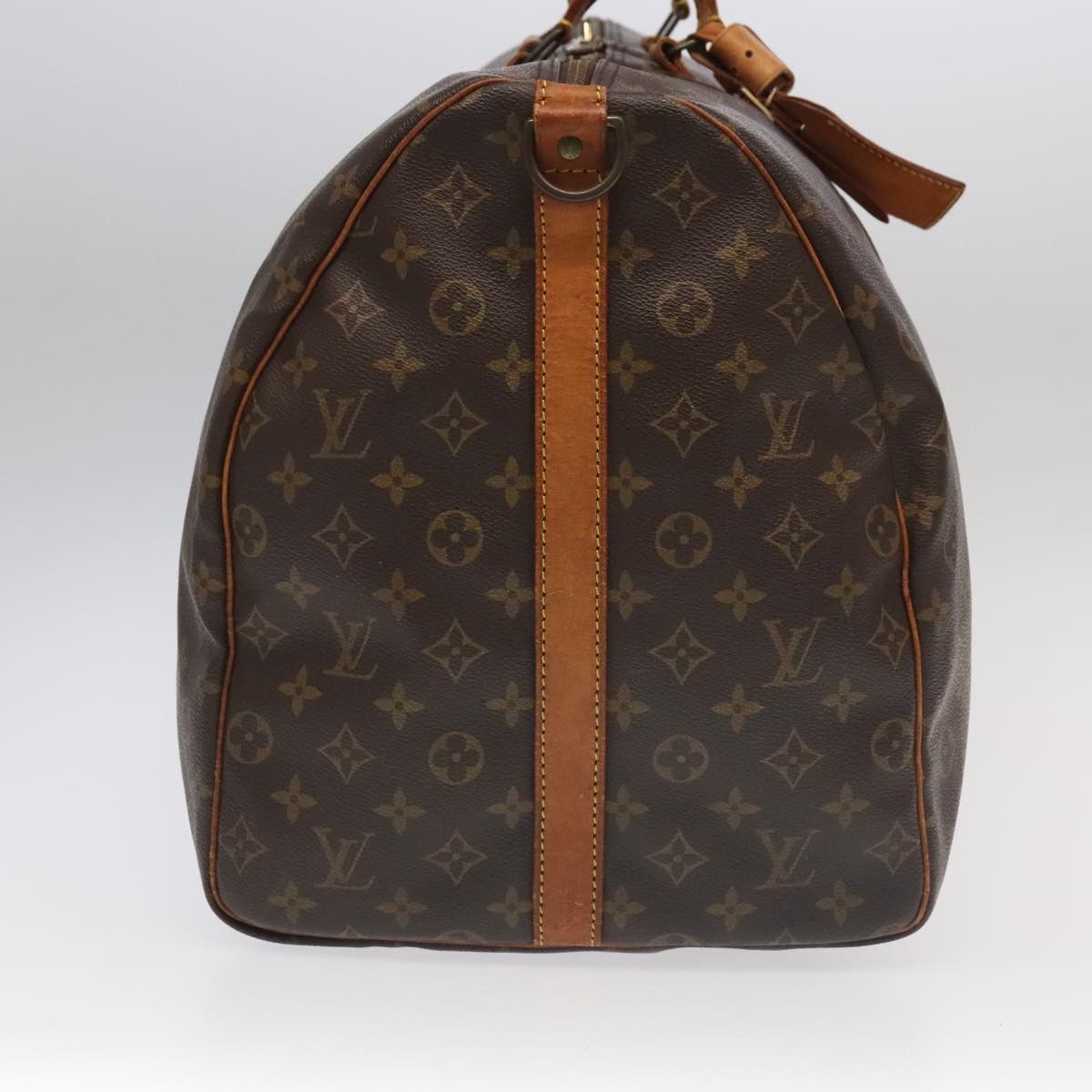 Louis Vuitton Keepall Bandoulière 60 Brown Canvas Travel Bag (Pre-Owned) Size ONE SIZE - 4 Thumbnail