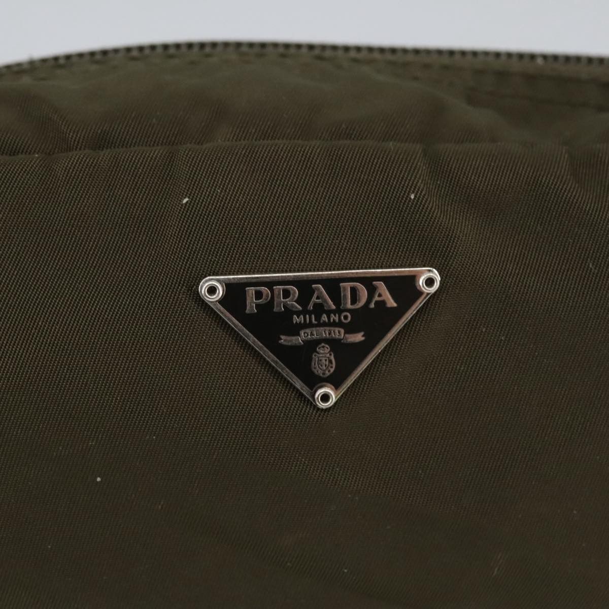 Prada Tessuto Khaki Synthetic Clutch Bag (Pre-Owned) Size ONE SIZE - 14 Thumbnail