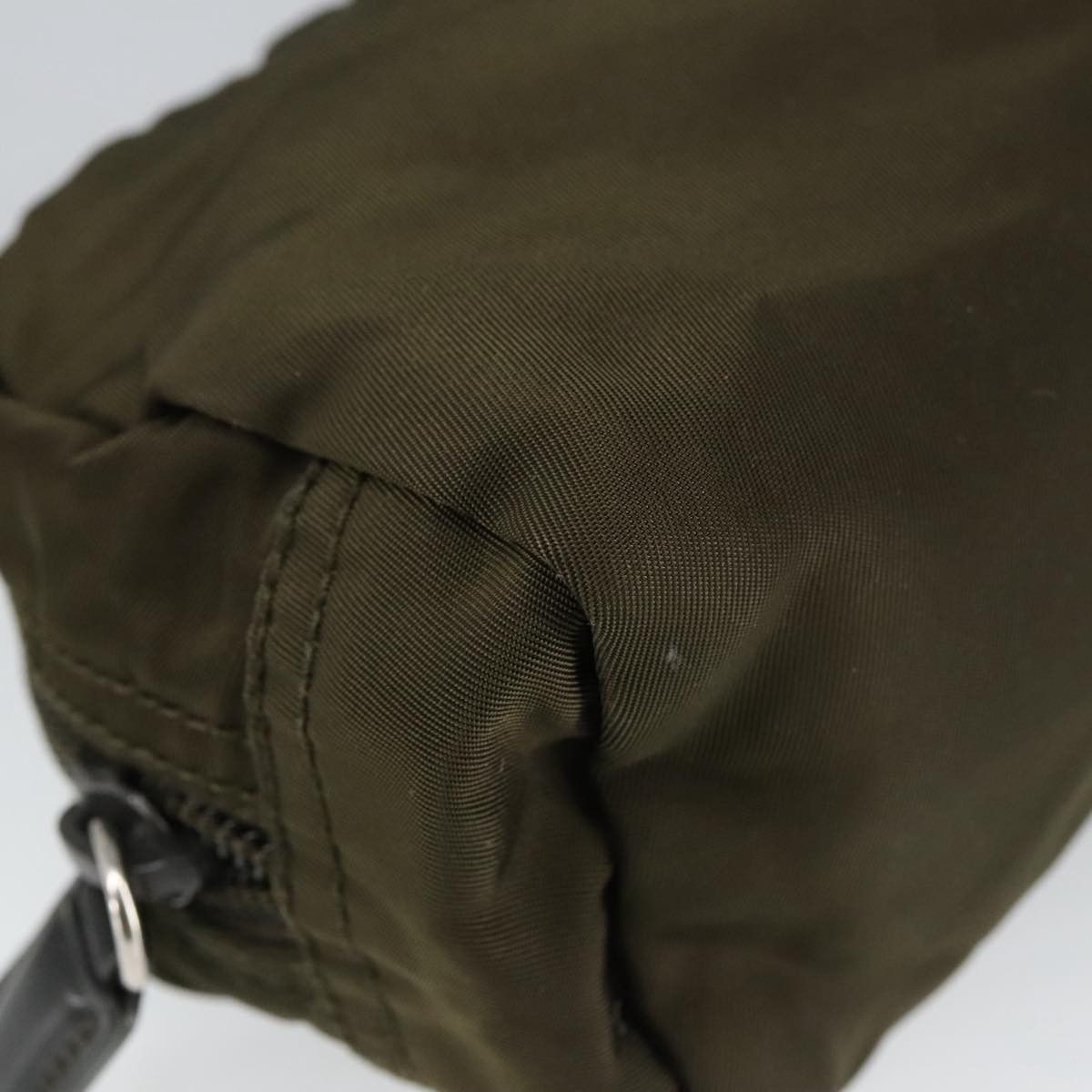 Prada Tessuto Khaki Synthetic Clutch Bag (Pre-Owned) Size ONE SIZE - 8 Thumbnail