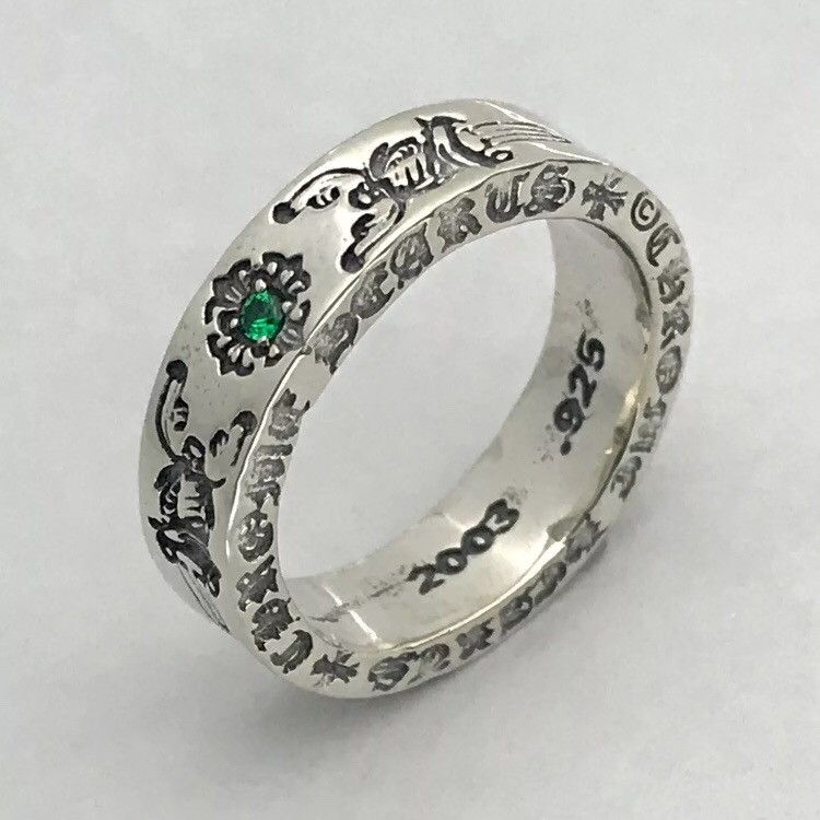 Chrome Hearts Dagger Emerald Pave Ring Size 10.5 | Grailed
