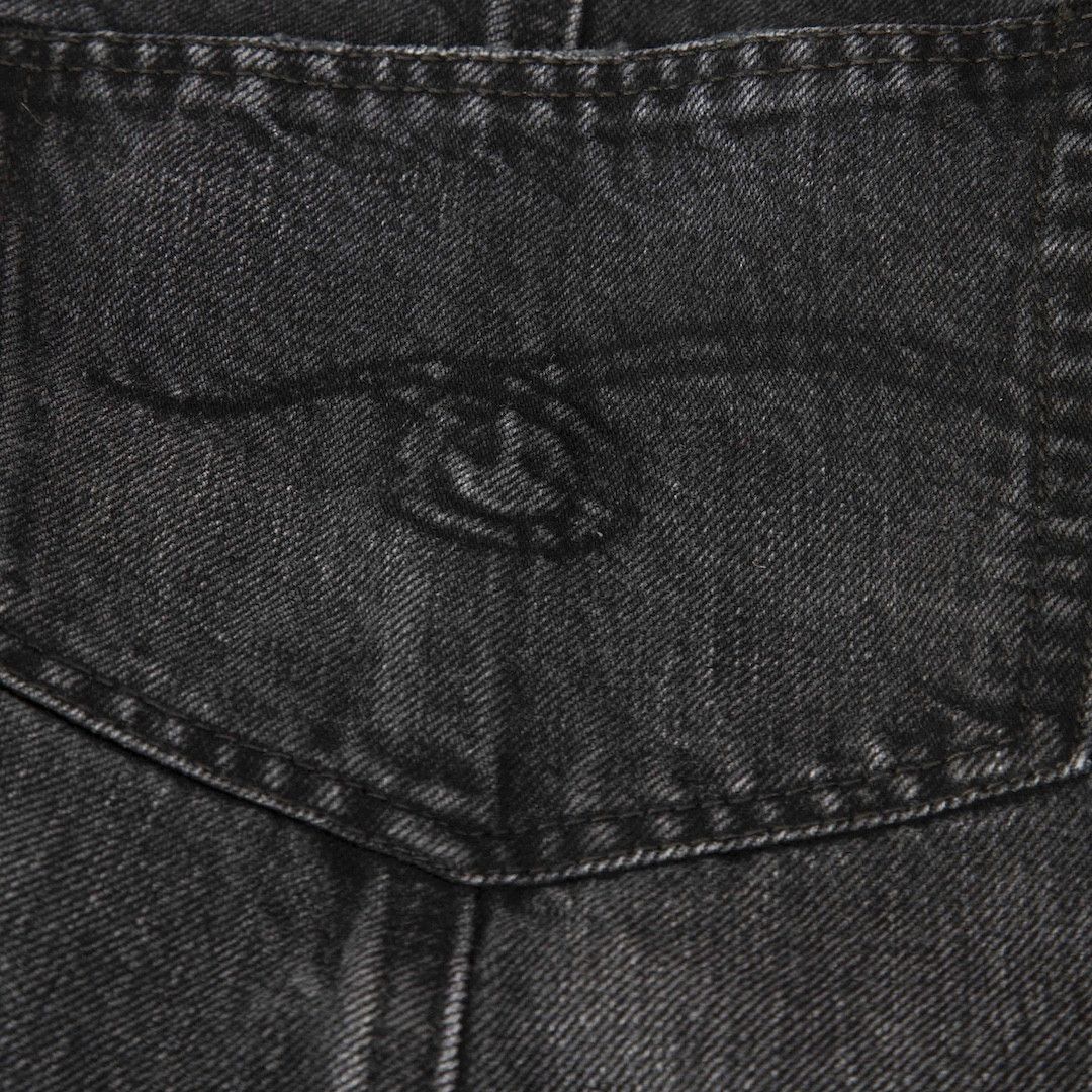 R13 Black Faded Denim Cropped Jeans Size 30" / US 8 / IT 44 - 4 Thumbnail