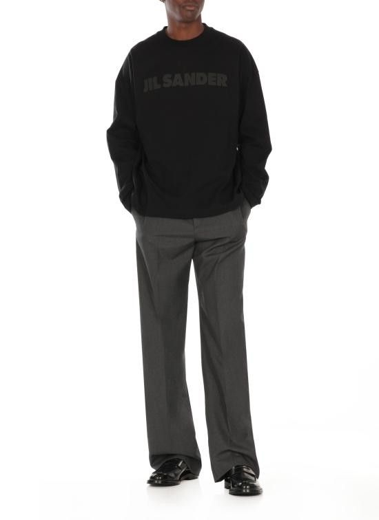 Jil Sander JIL SANDER Men Sweater J21GC0167 J20243001 Black Size US L / EU 52-54 / 3 - 2 Thumbnail