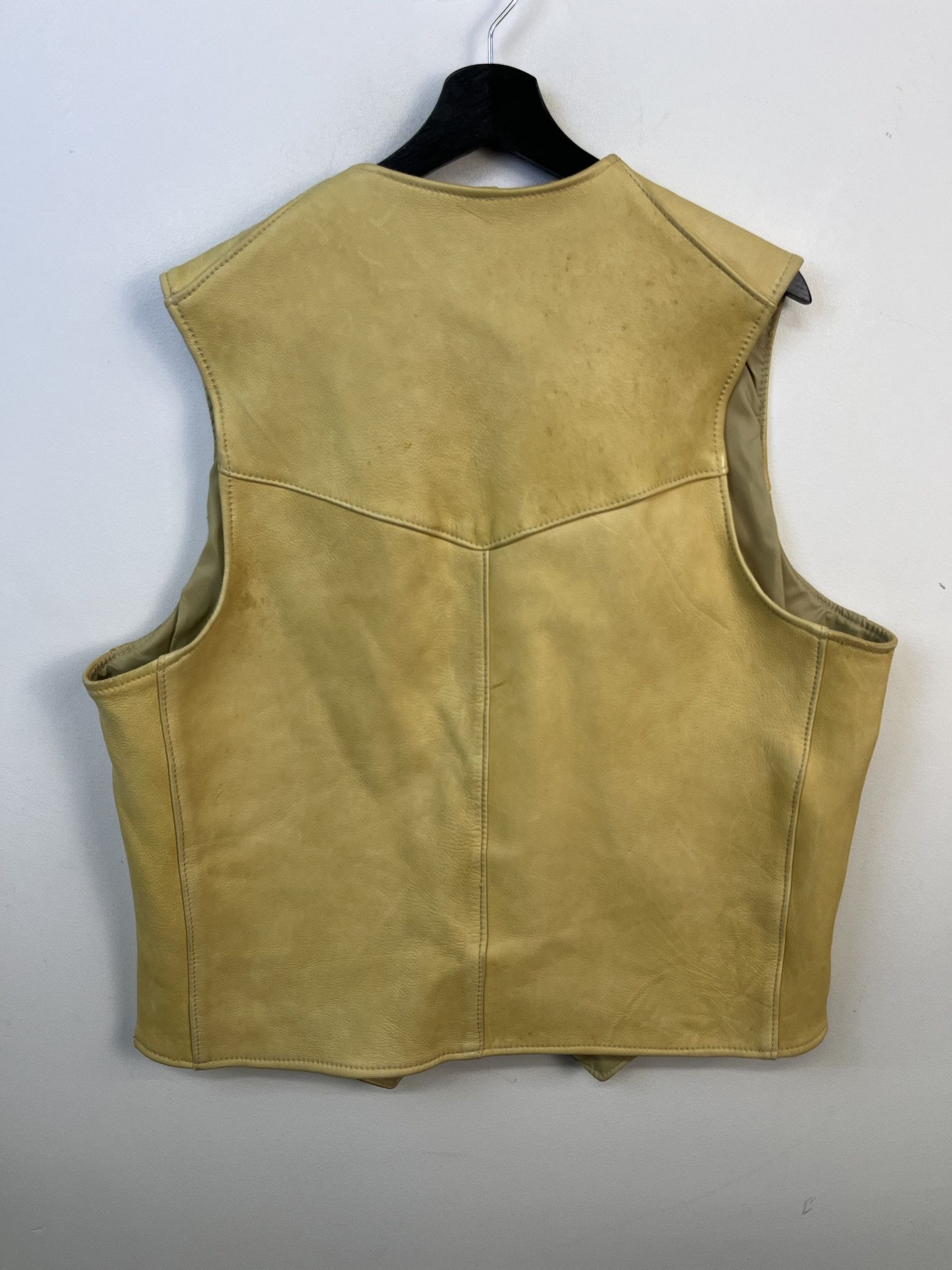 Leather × Vintage Vintage Jacket 1990s Foxx and Furs Hand Tanned Leather Vest Size L (44) Size US L / EU 52-54 / 3 - 3 Thumbnail