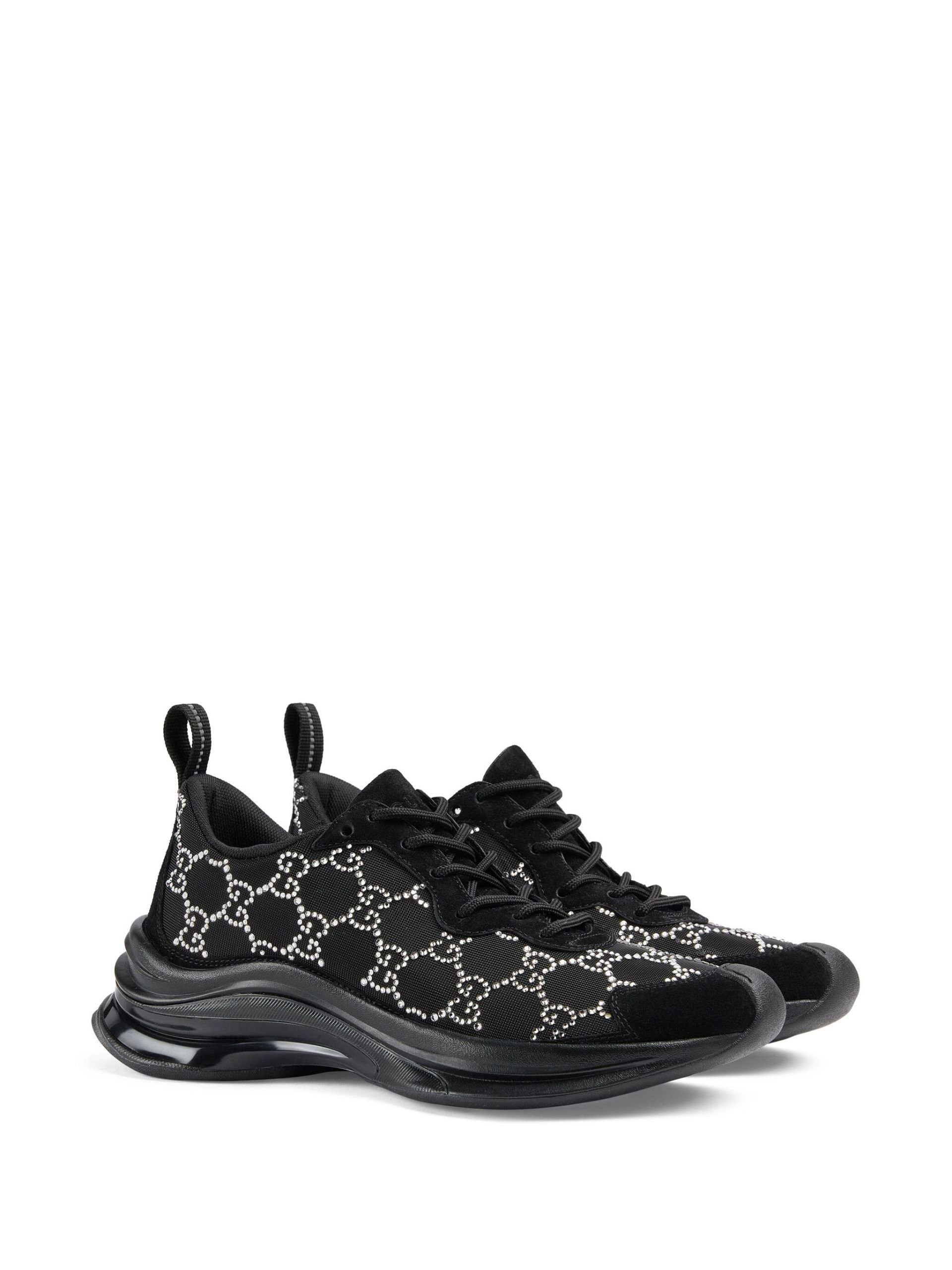 Gucci GG Mesh Sneakers with crystals Size US 7 / IT 37 - 2 Thumbnail
