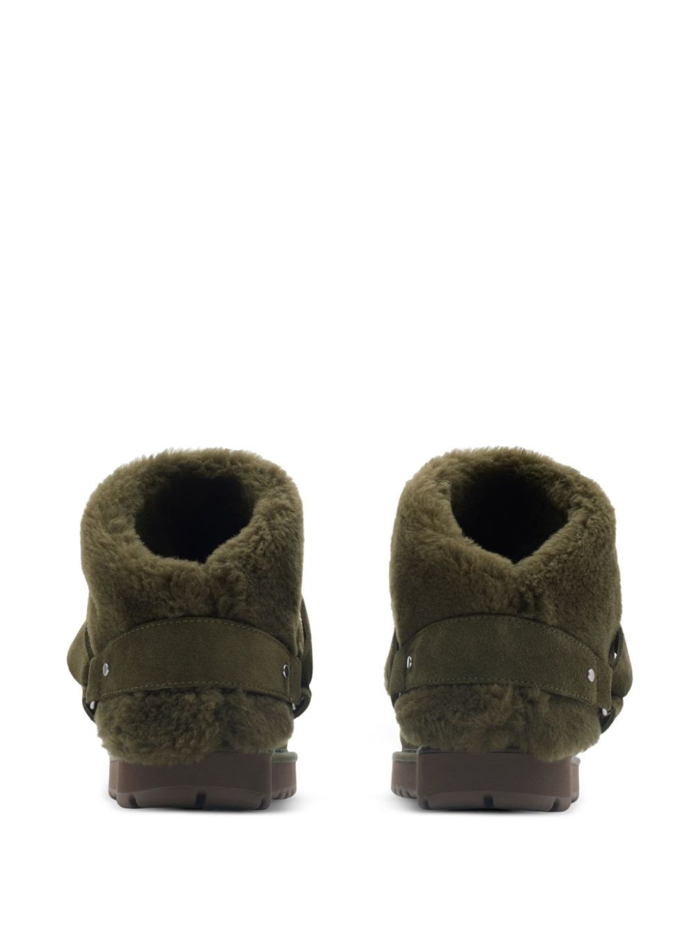 Burberry Chubby Suede and Shearling Boots Size US 7 / IT 37 - 3 Thumbnail