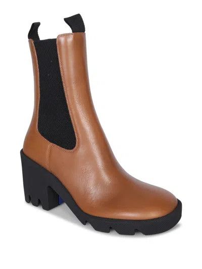 Burberry Stride Block Heel Chelsea Boot In Leather Size US 7.5 / IT 37.5 - 2 Thumbnail