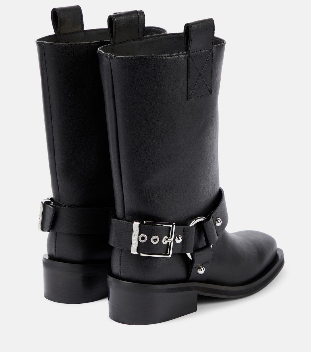 Ganni Faux leather biker boots Size US 6 / IT 36 - 2 Thumbnail