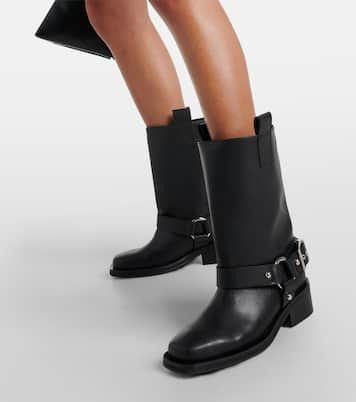 Ganni Faux leather biker boots Size US 10 / IT 40 - 3 Thumbnail