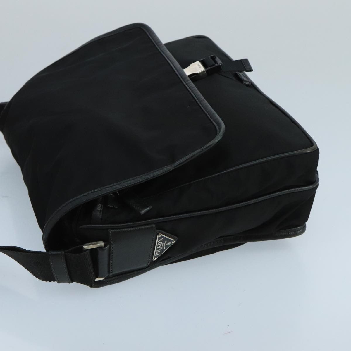 Prada Tessuto Black Synthetic Shoulder Bag (Pre-Owned) Size ONE SIZE - 3 Thumbnail