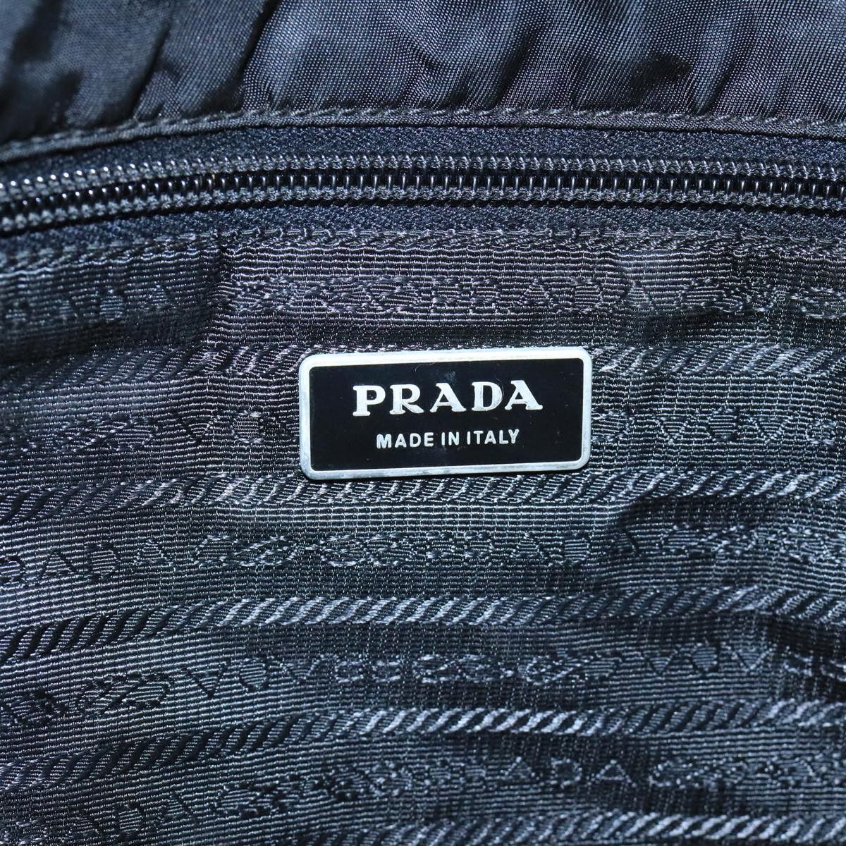 Prada Tessuto Black Synthetic Shoulder Bag (Pre-Owned) Size ONE SIZE - 9 Thumbnail