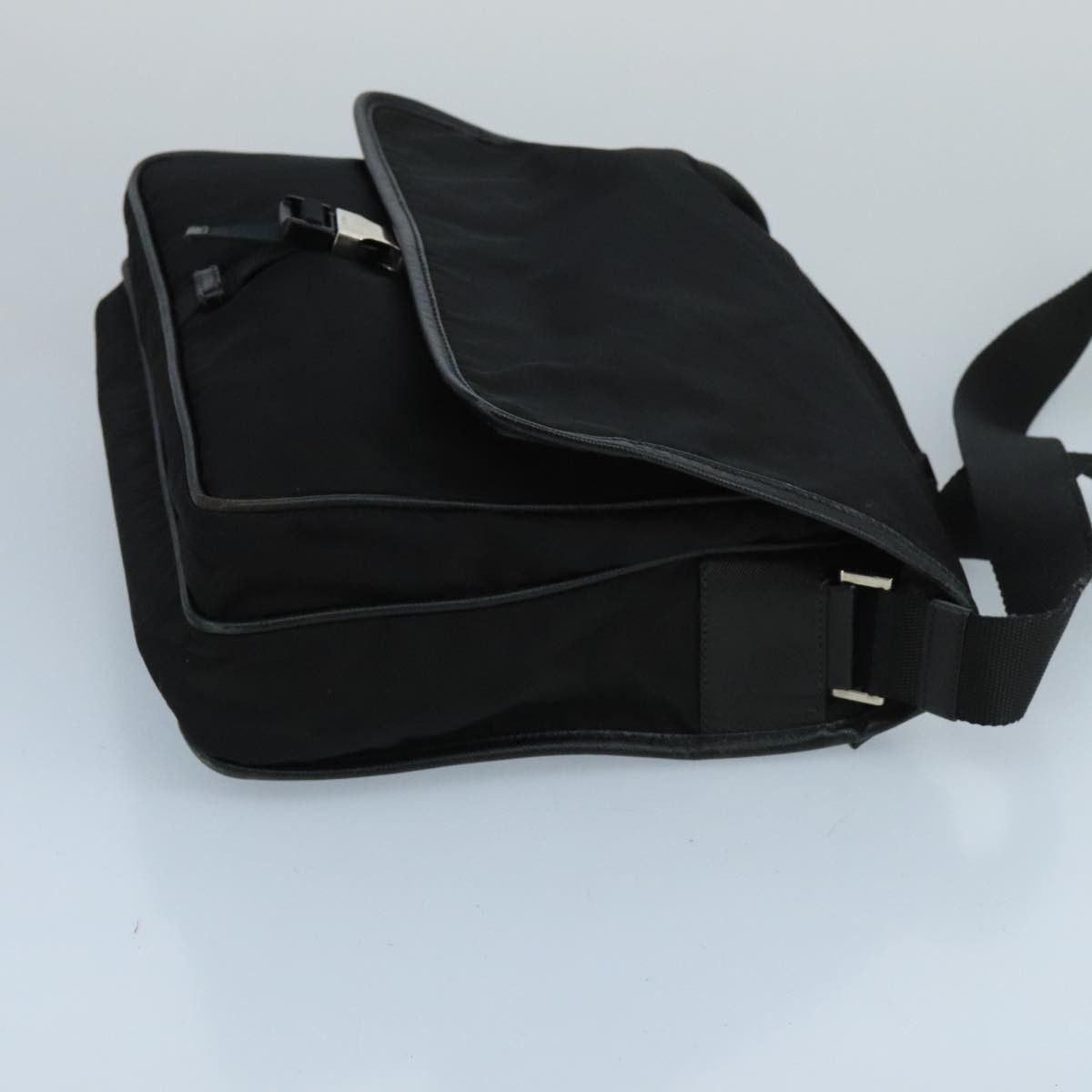 Prada Tessuto Black Synthetic Shoulder Bag (Pre-Owned) Size ONE SIZE - 12 Thumbnail