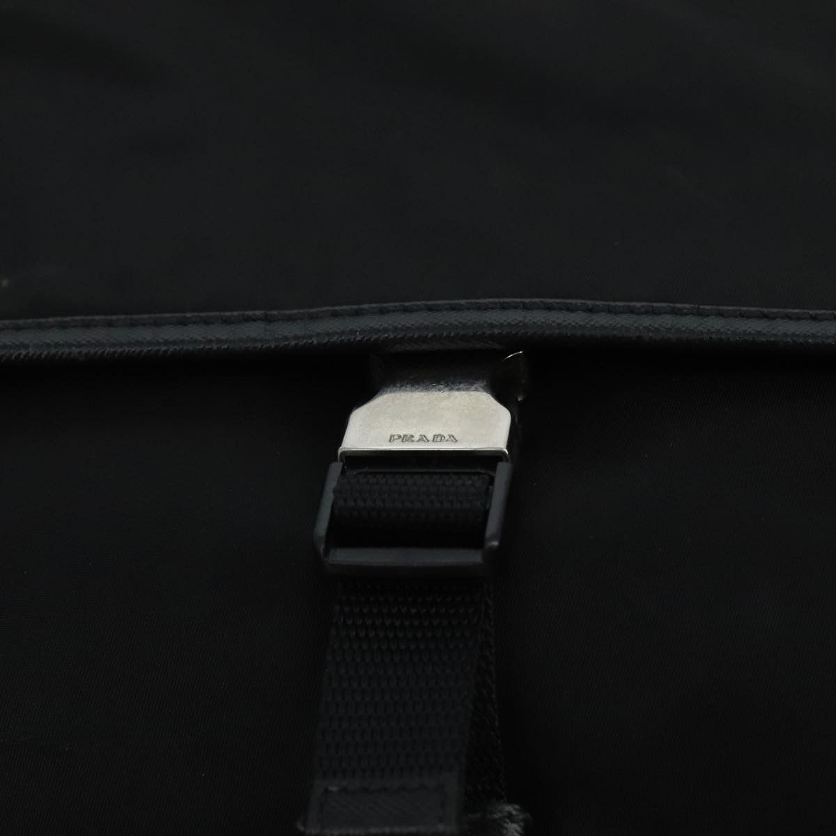Prada Tessuto Black Synthetic Shoulder Bag (Pre-Owned) Size ONE SIZE - 7 Thumbnail