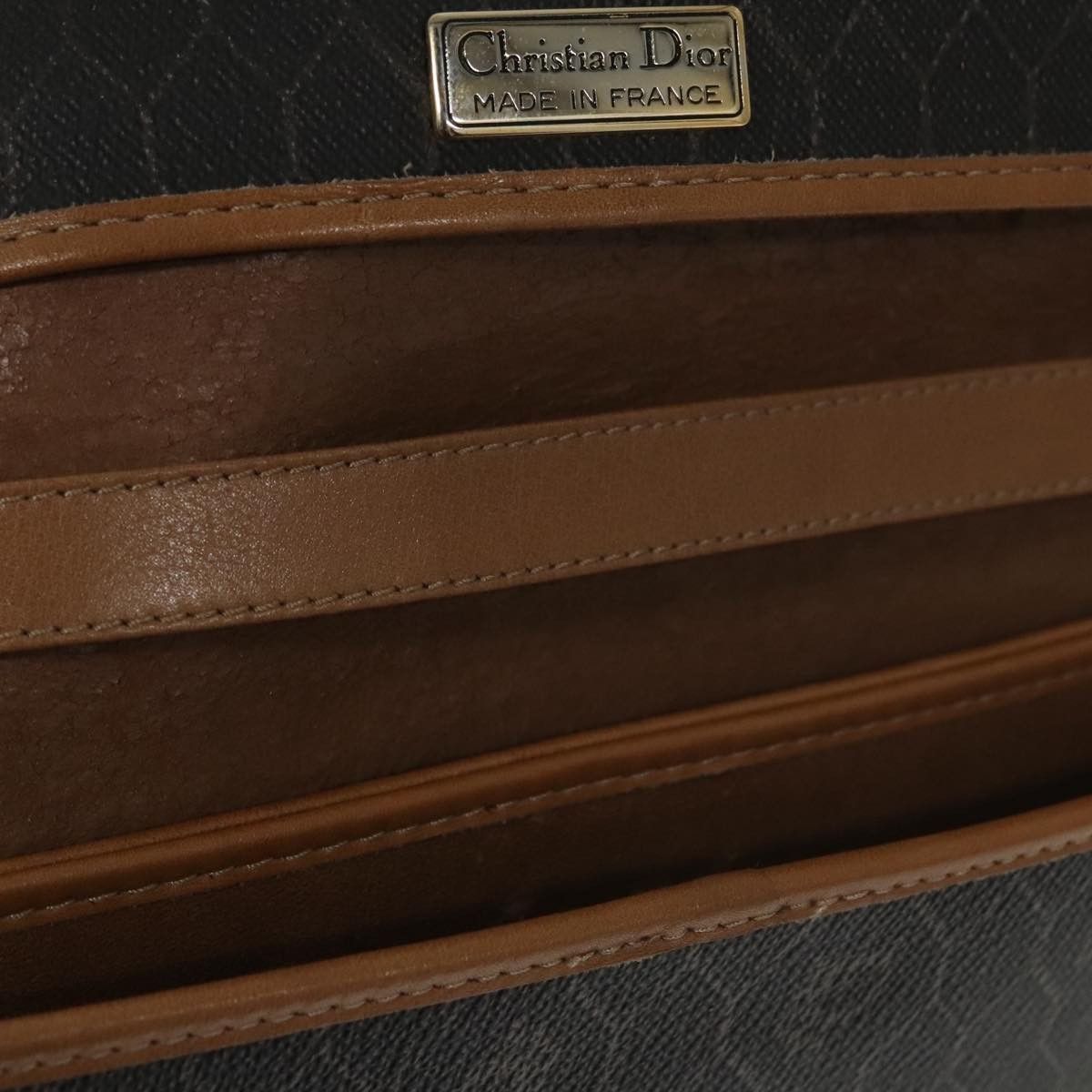 Dior Honeycomb Black Canvas Shoulder Bag (Pre-Owned) Size ONE SIZE - 8 Thumbnail