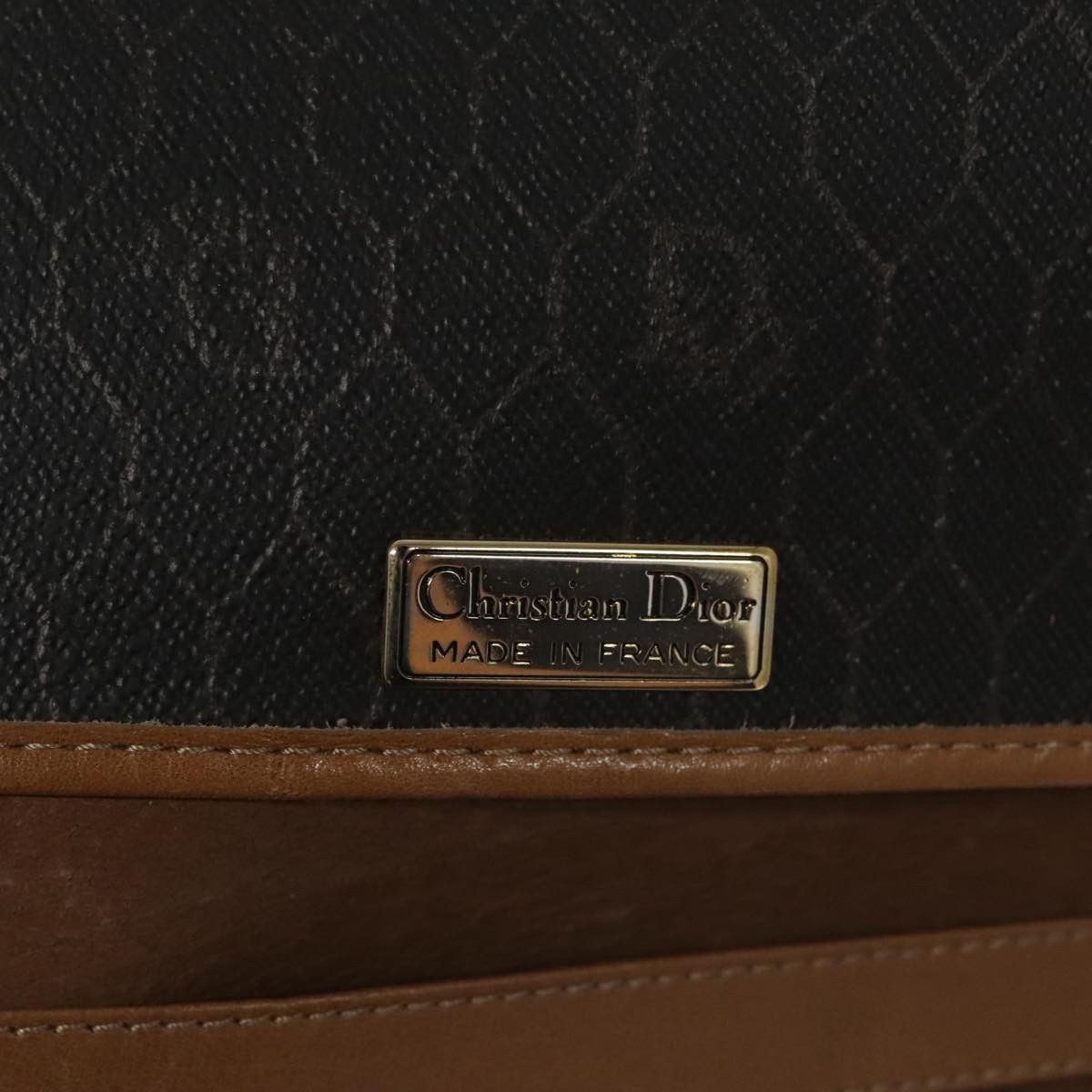 Dior Honeycomb Black Canvas Shoulder Bag (Pre-Owned) Size ONE SIZE - 7 Thumbnail