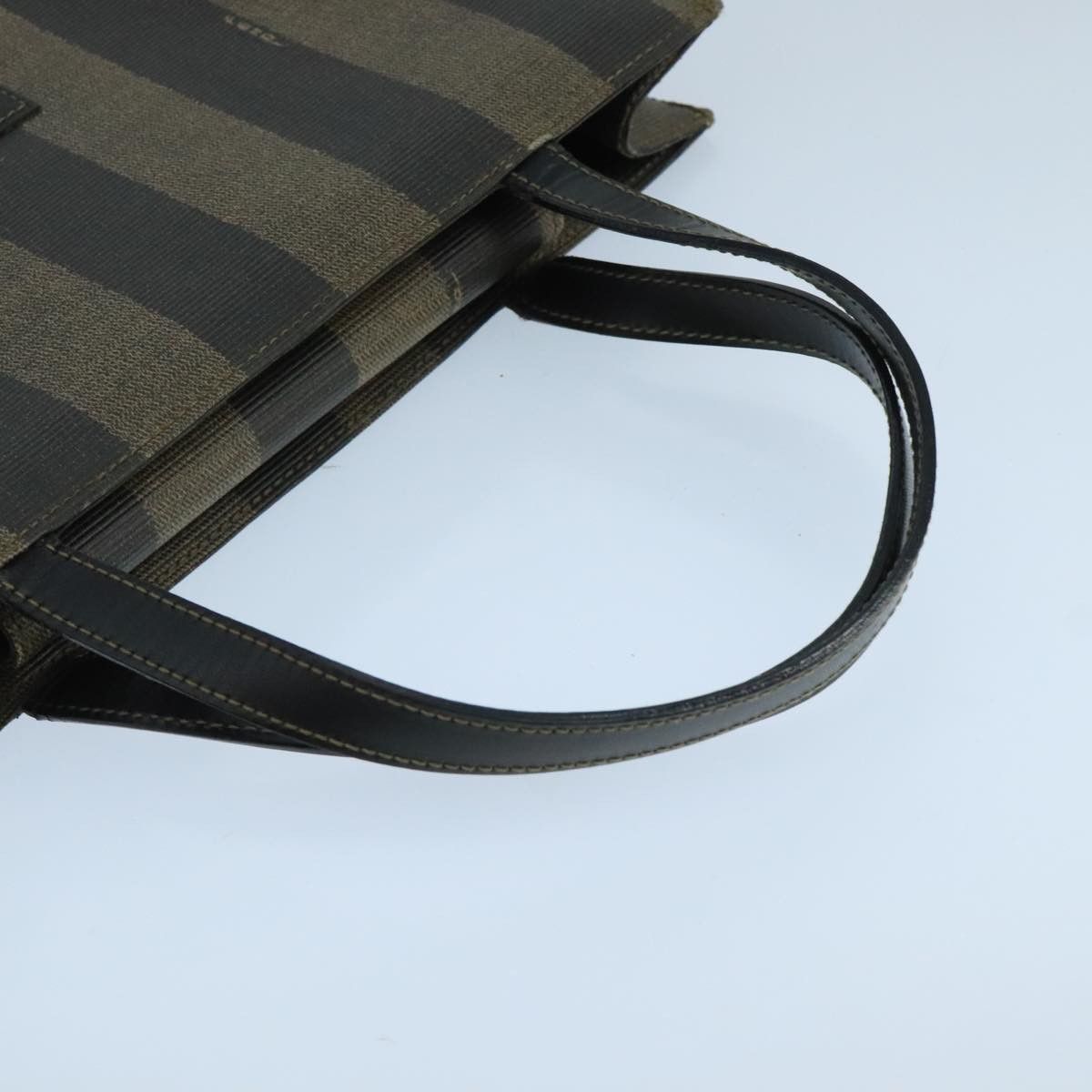 Fendi Pequin Brown Canvas Handbag (Pre-Owned) Size ONE SIZE - 4 Thumbnail