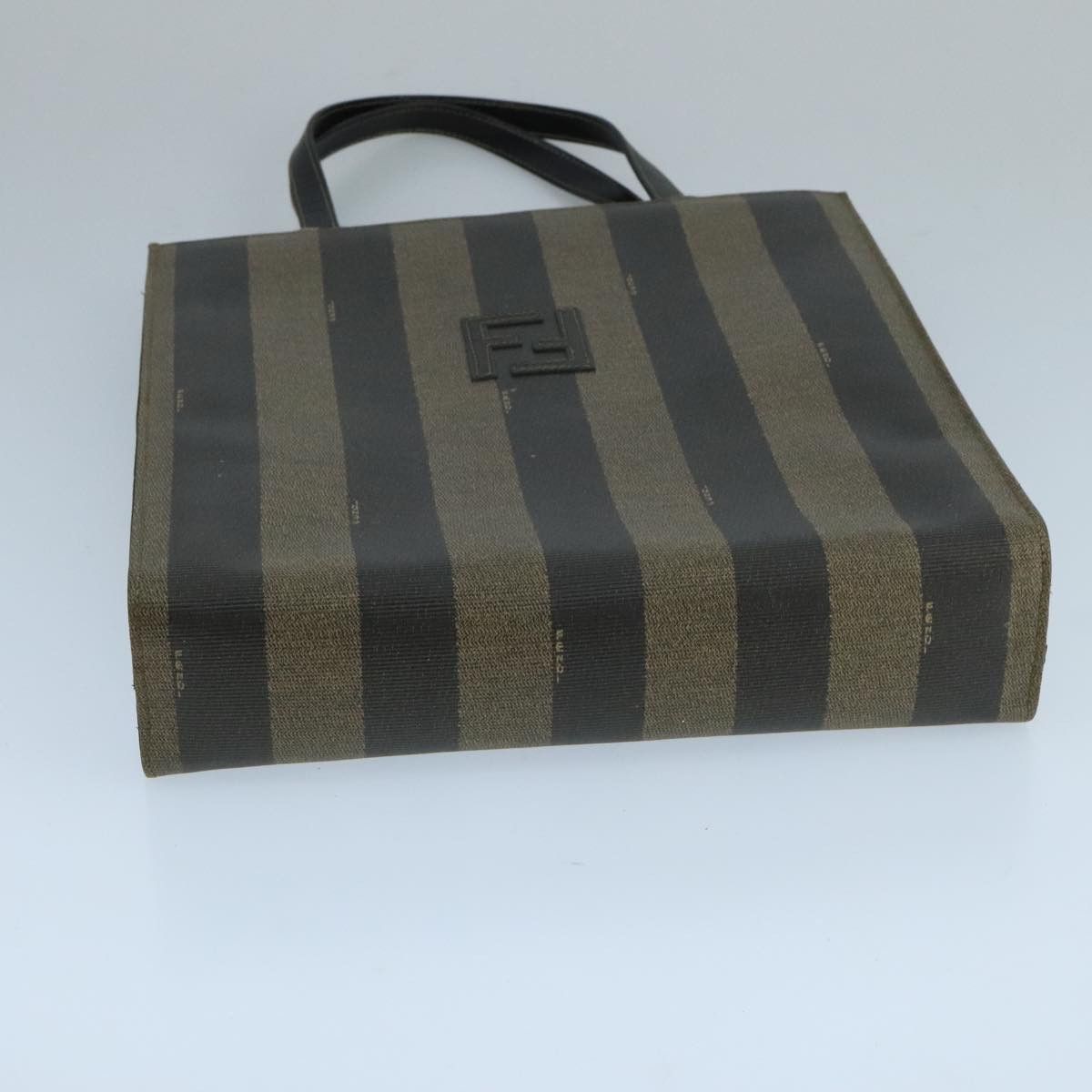 Fendi Pequin Brown Canvas Handbag (Pre-Owned) Size ONE SIZE - 5 Thumbnail