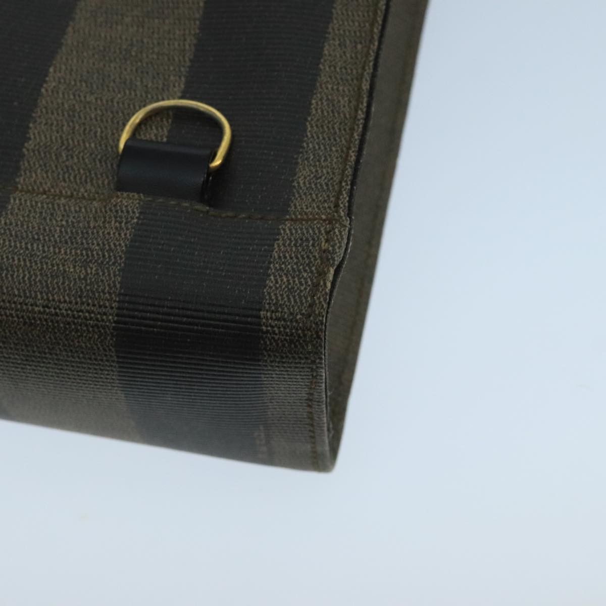 Fendi Pequin Brown Canvas Handbag (Pre-Owned) Size ONE SIZE - 16 Thumbnail