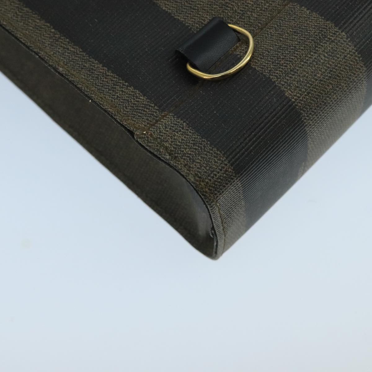 Fendi Pequin Brown Canvas Handbag (Pre-Owned) Size ONE SIZE - 17 Thumbnail