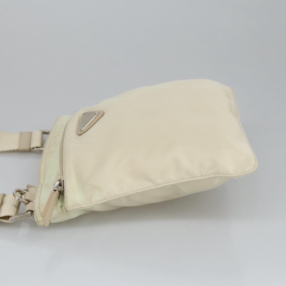 Prada Tessuto Ecru Synthetic Shoulder Bag (Pre-Owned) Size ONE SIZE - 12 Thumbnail