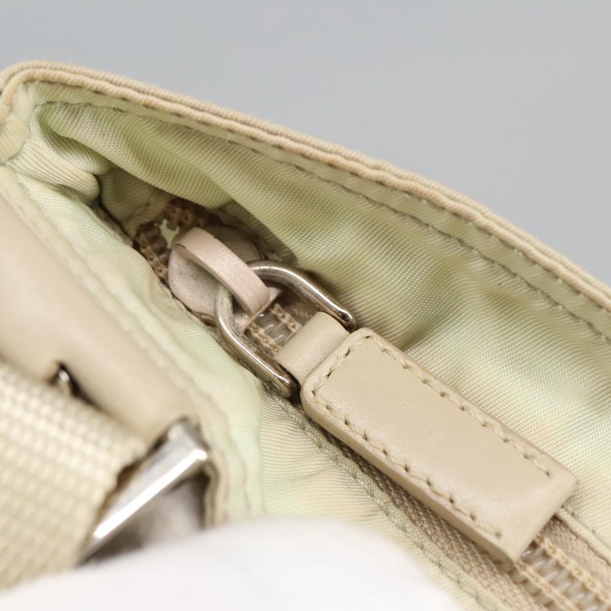 Prada Tessuto Ecru Synthetic Shoulder Bag (Pre-Owned) Size ONE SIZE - 7 Thumbnail