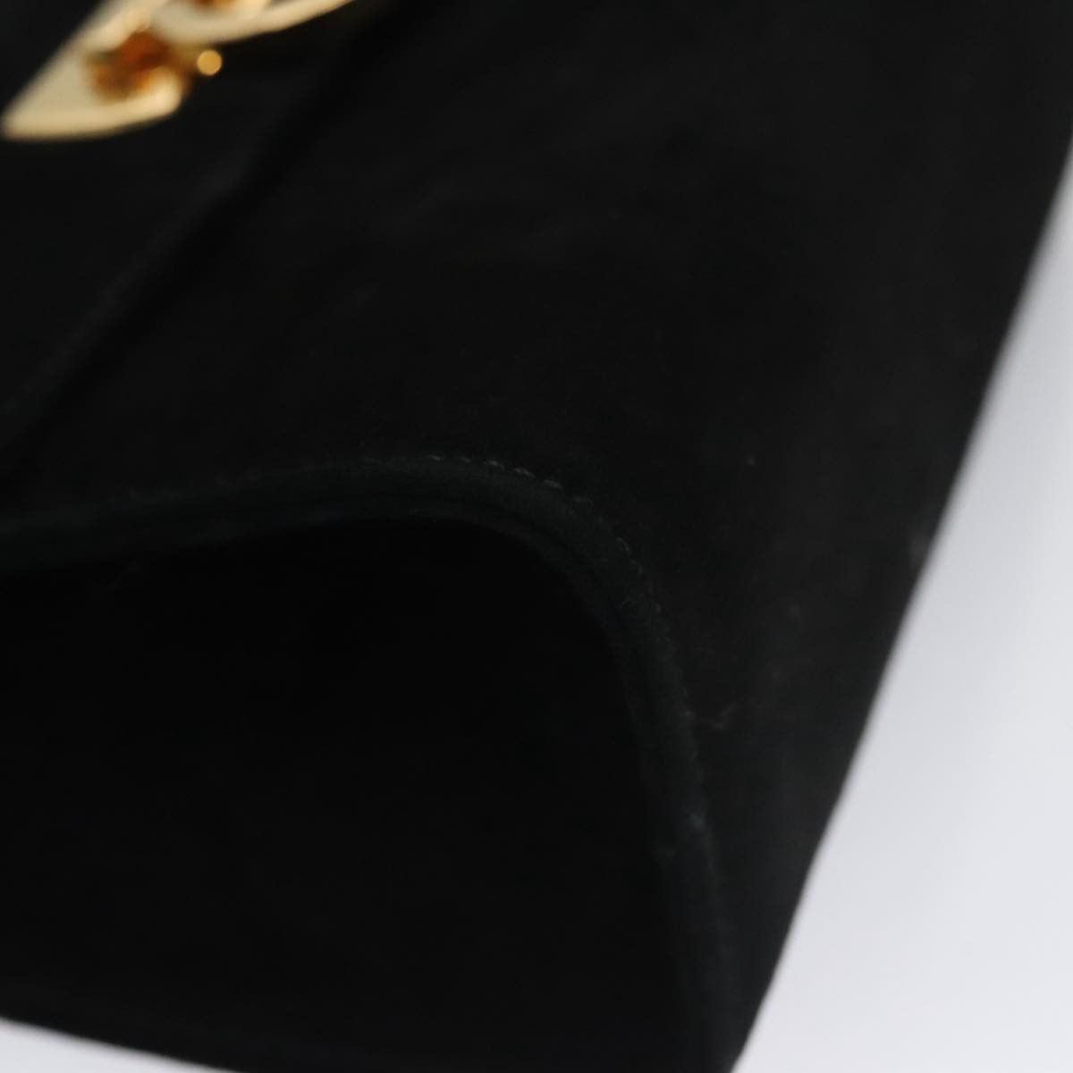 Salvatore Ferragamo Gancini Black Suede Shoulder Bag (Pre-Owned) Size ONE SIZE - 6 Thumbnail