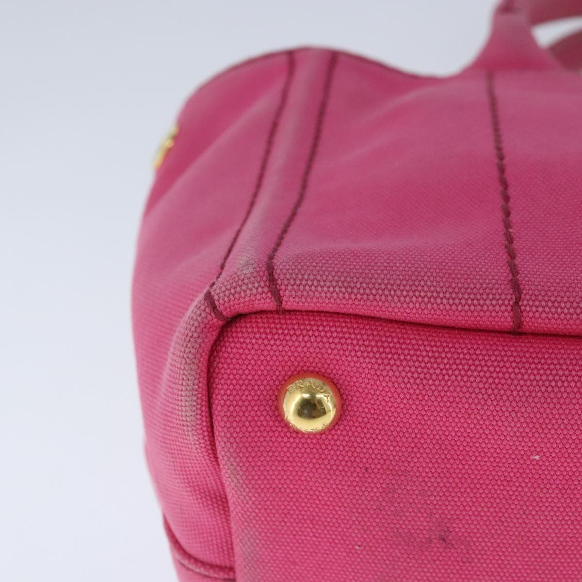 Canapa Pink Canvas Handbag (Pre-Owned)