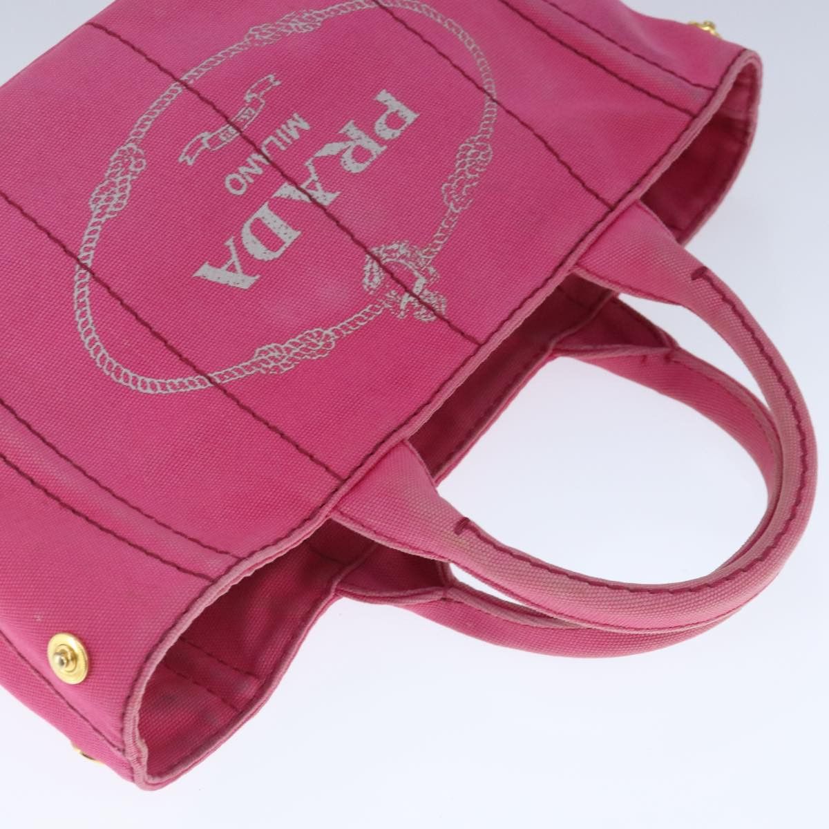 Canapa Pink Canvas Handbag (Pre-Owned)