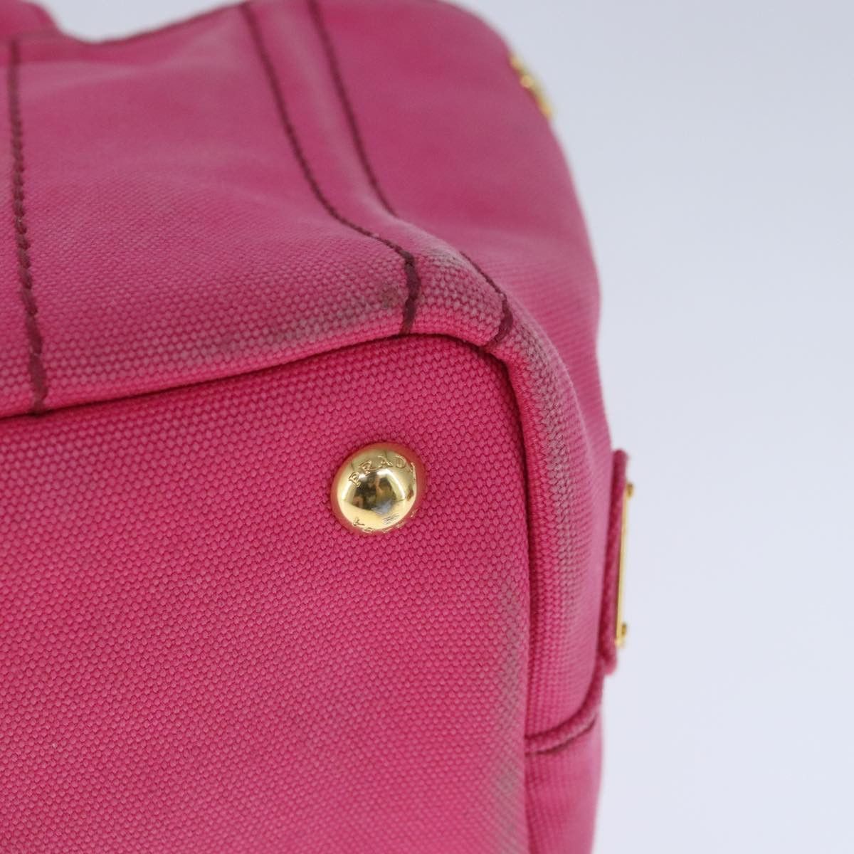 Canapa Pink Canvas Handbag (Pre-Owned)