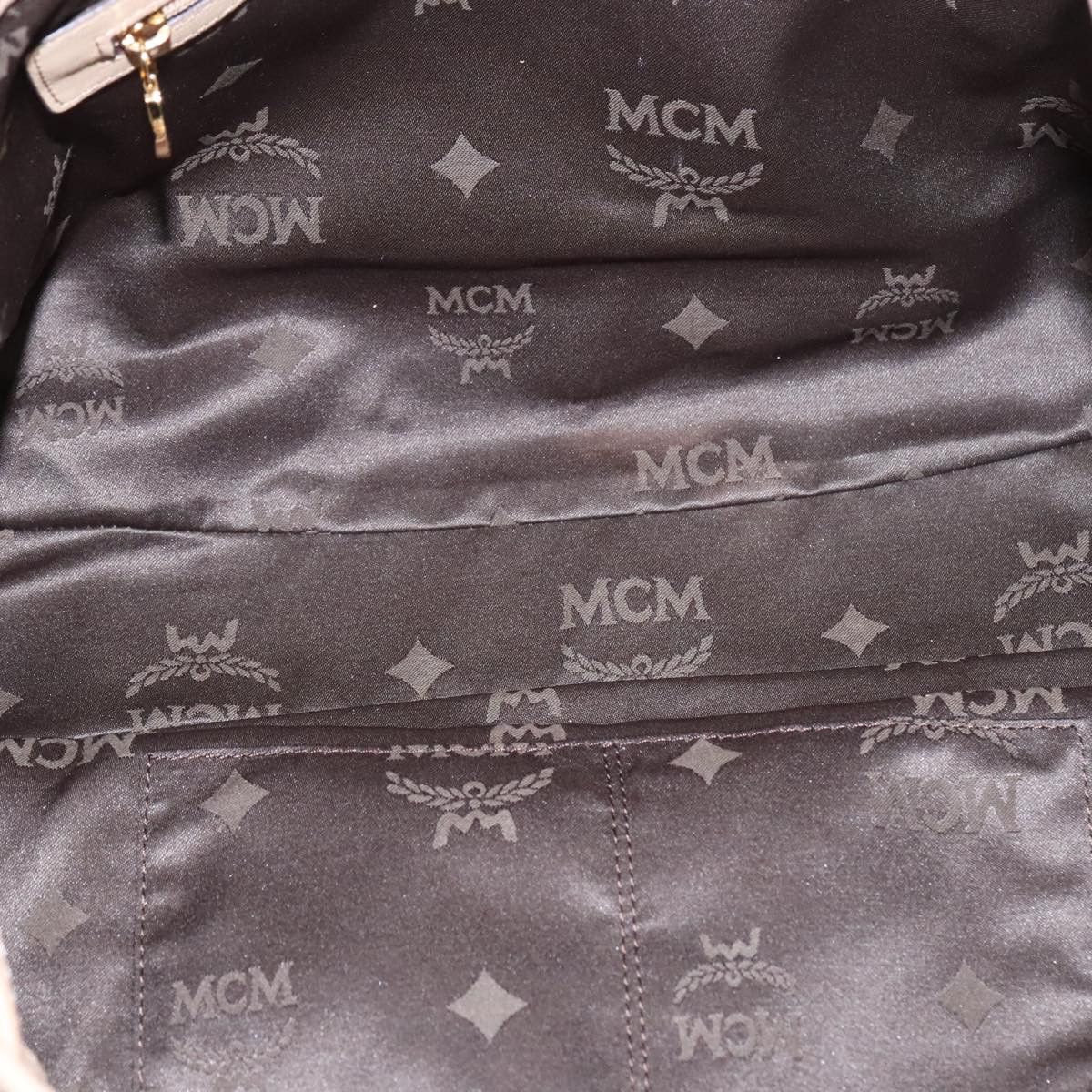 MCM Visetos Beige Canvas Tote Bag (Pre-Owned) Size ONE SIZE - 12 Thumbnail