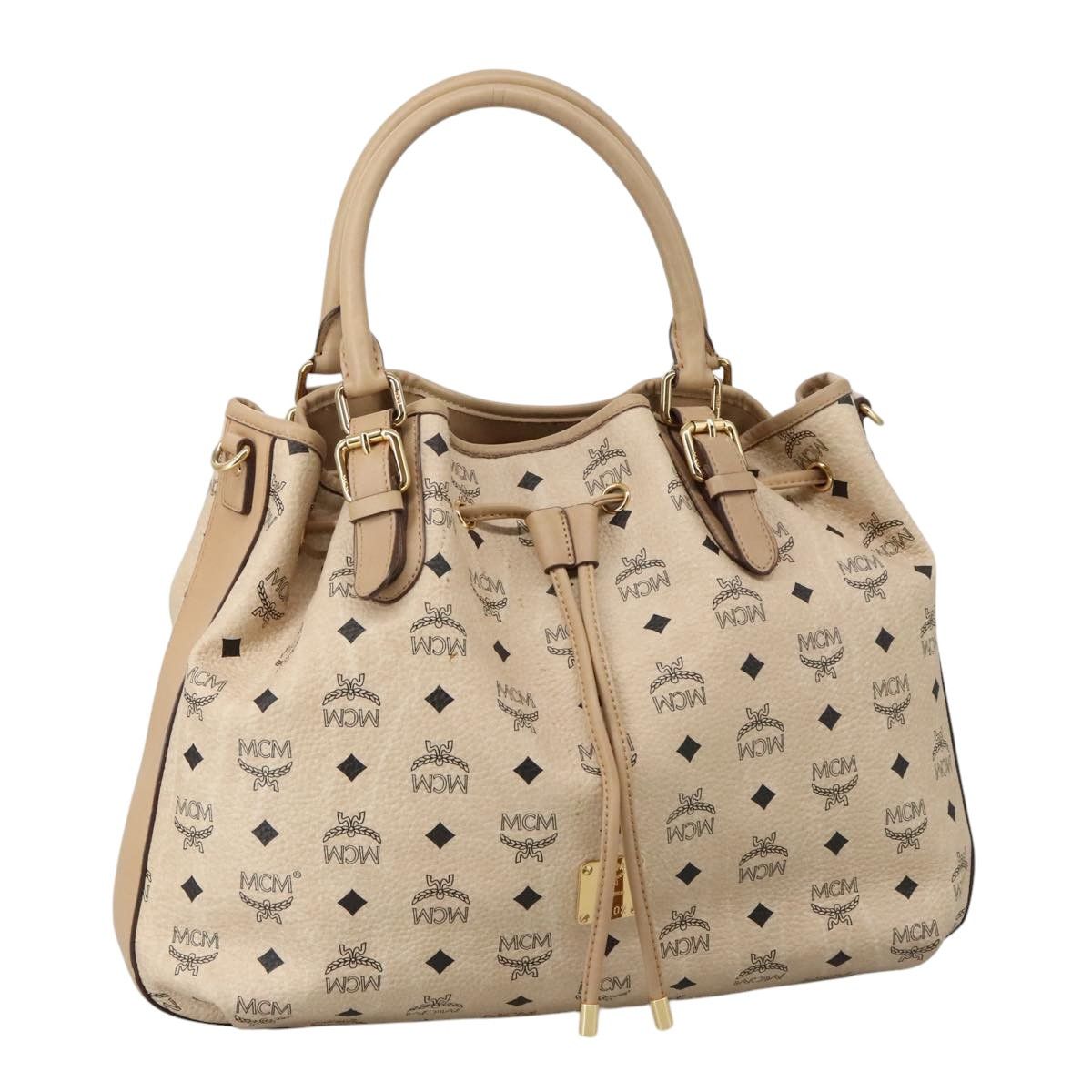 MCM Visetos Beige Canvas Tote Bag (Pre-Owned) Size ONE SIZE - 16 Thumbnail