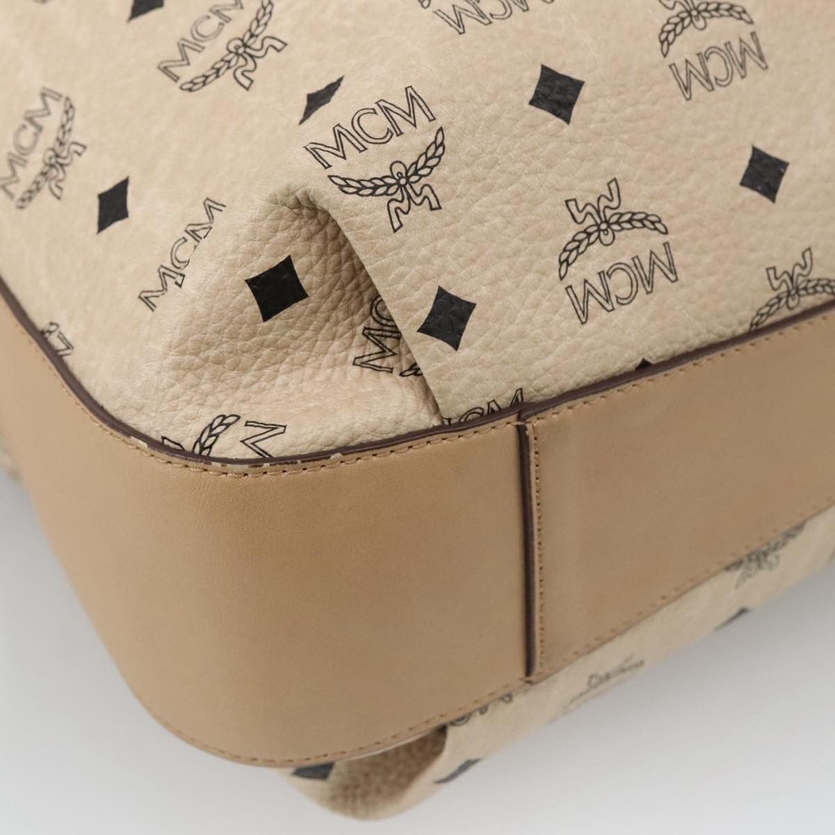 MCM Visetos Beige Canvas Tote Bag (Pre-Owned) Size ONE SIZE - 8 Thumbnail