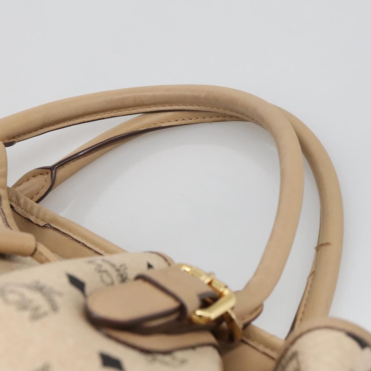 MCM Visetos Beige Canvas Tote Bag (Pre-Owned) Size ONE SIZE - 6 Thumbnail