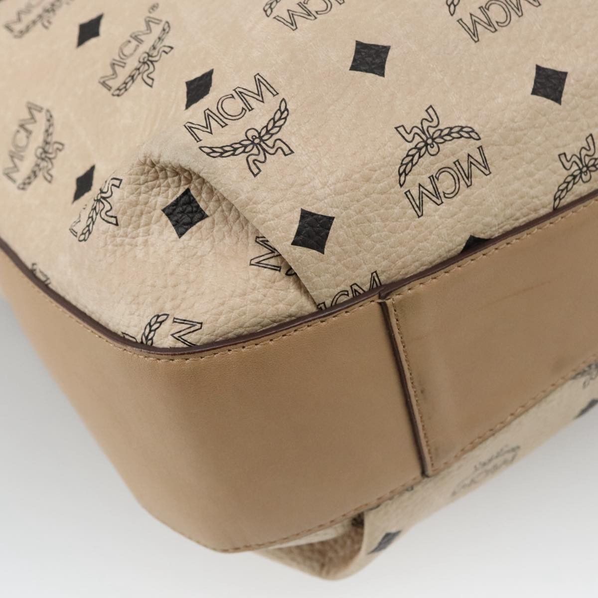MCM Visetos Beige Canvas Tote Bag (Pre-Owned) Size ONE SIZE - 10 Thumbnail