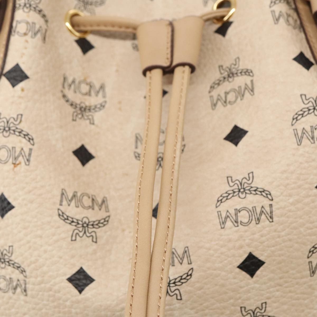 MCM Visetos Beige Canvas Tote Bag (Pre-Owned) Size ONE SIZE - 19 Thumbnail