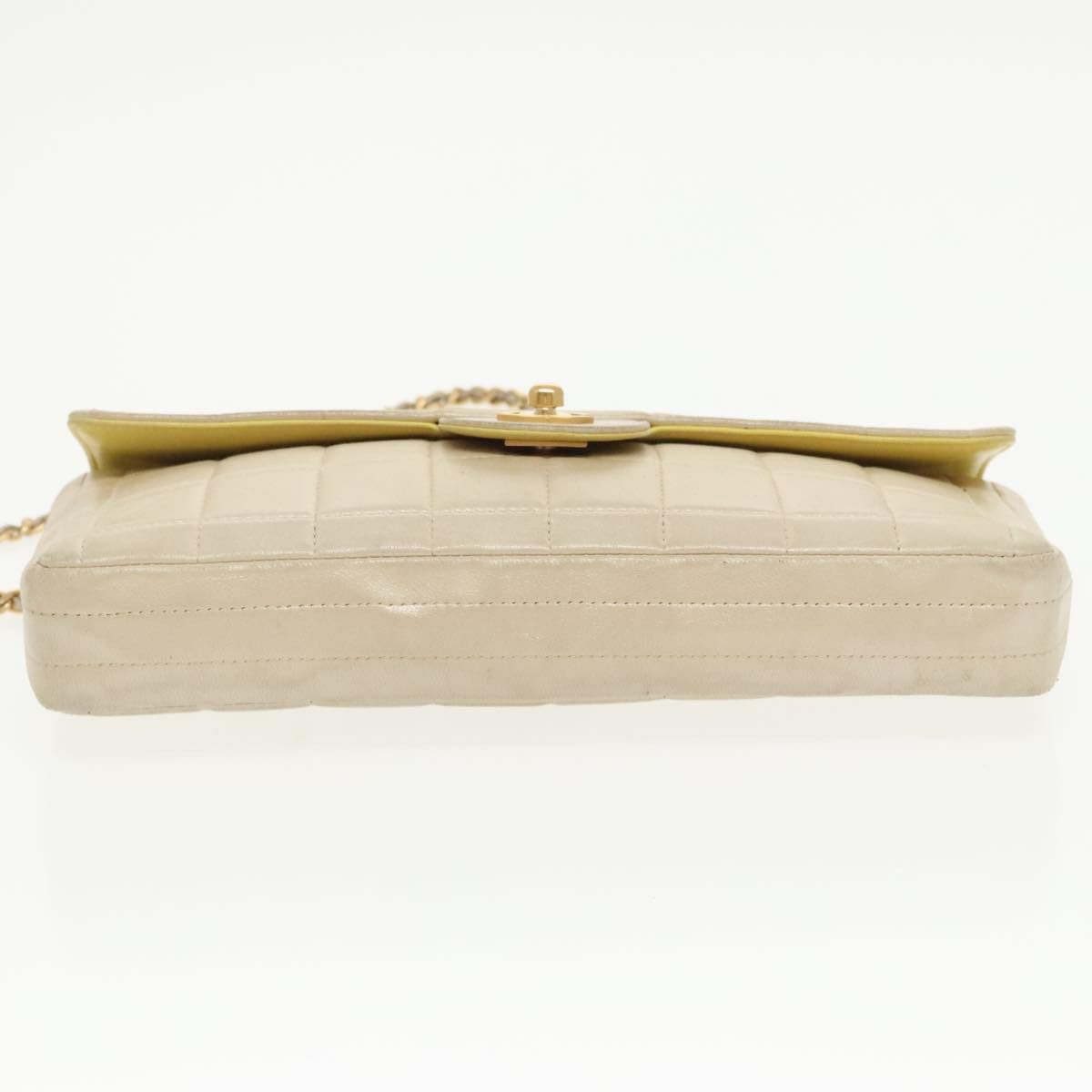 Chanel Chocolate Bar Beige Leather Shoulder Bag (Pre-Owned) Size ONE SIZE - 5 Thumbnail