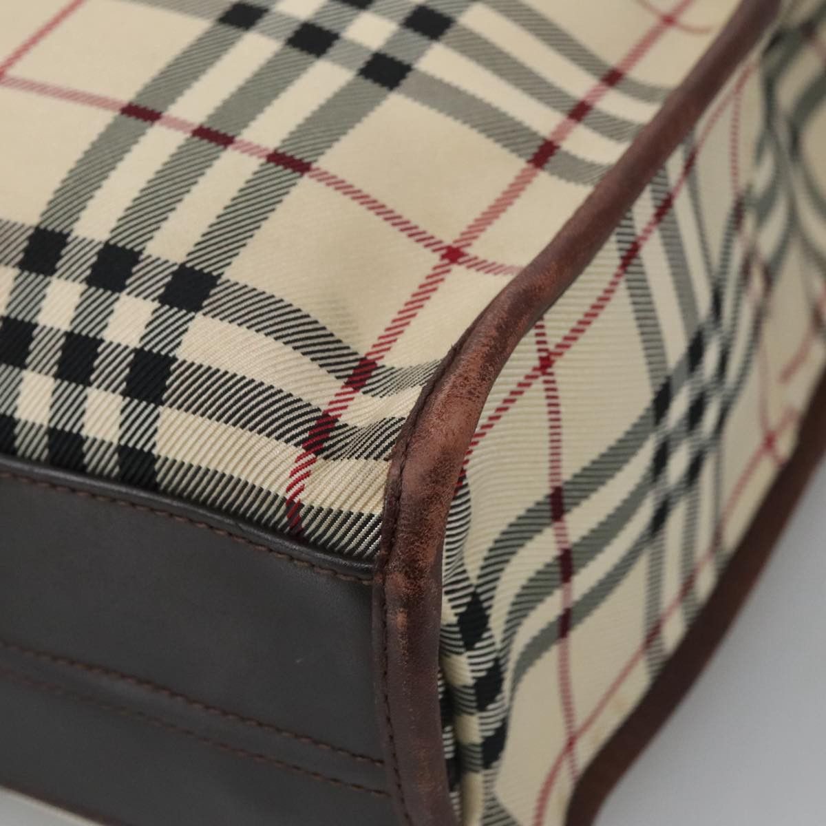 Burberry Nova Check Beige Canvas Handbag (Pre-Owned) Size ONE SIZE - 15 Thumbnail