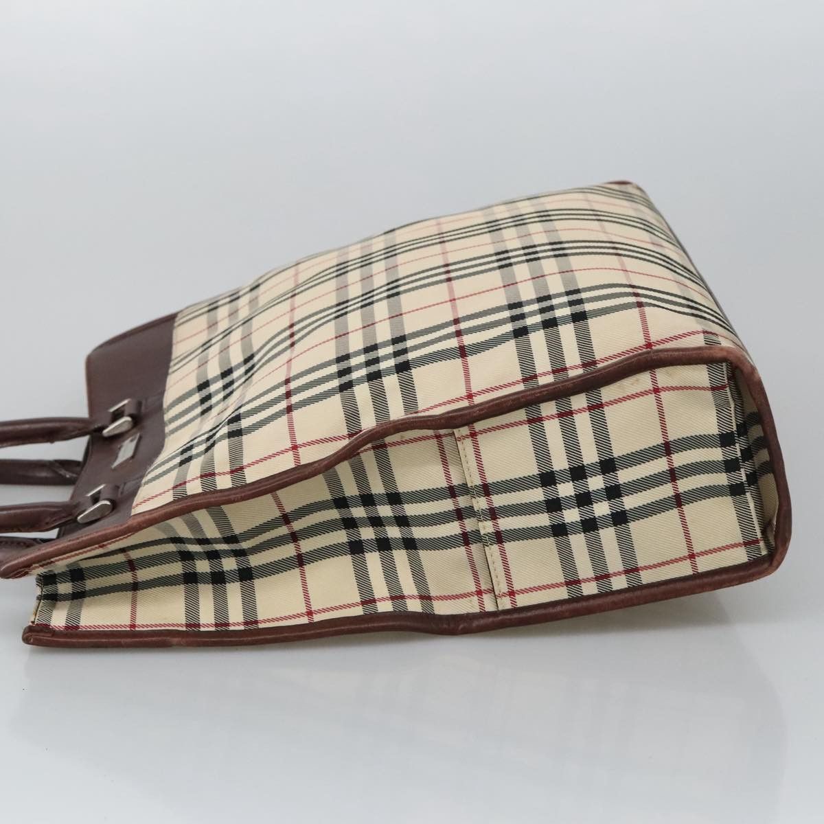 Burberry Nova Check Beige Canvas Handbag (Pre-Owned) Size ONE SIZE - 13 Thumbnail