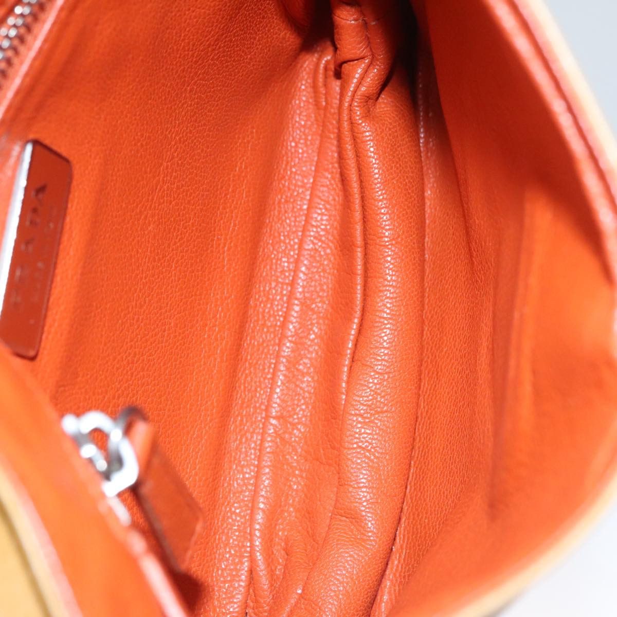 Prada Saffiano Camel Leather Shoulder Bag (Pre-Owned) Size ONE SIZE - 8 Thumbnail