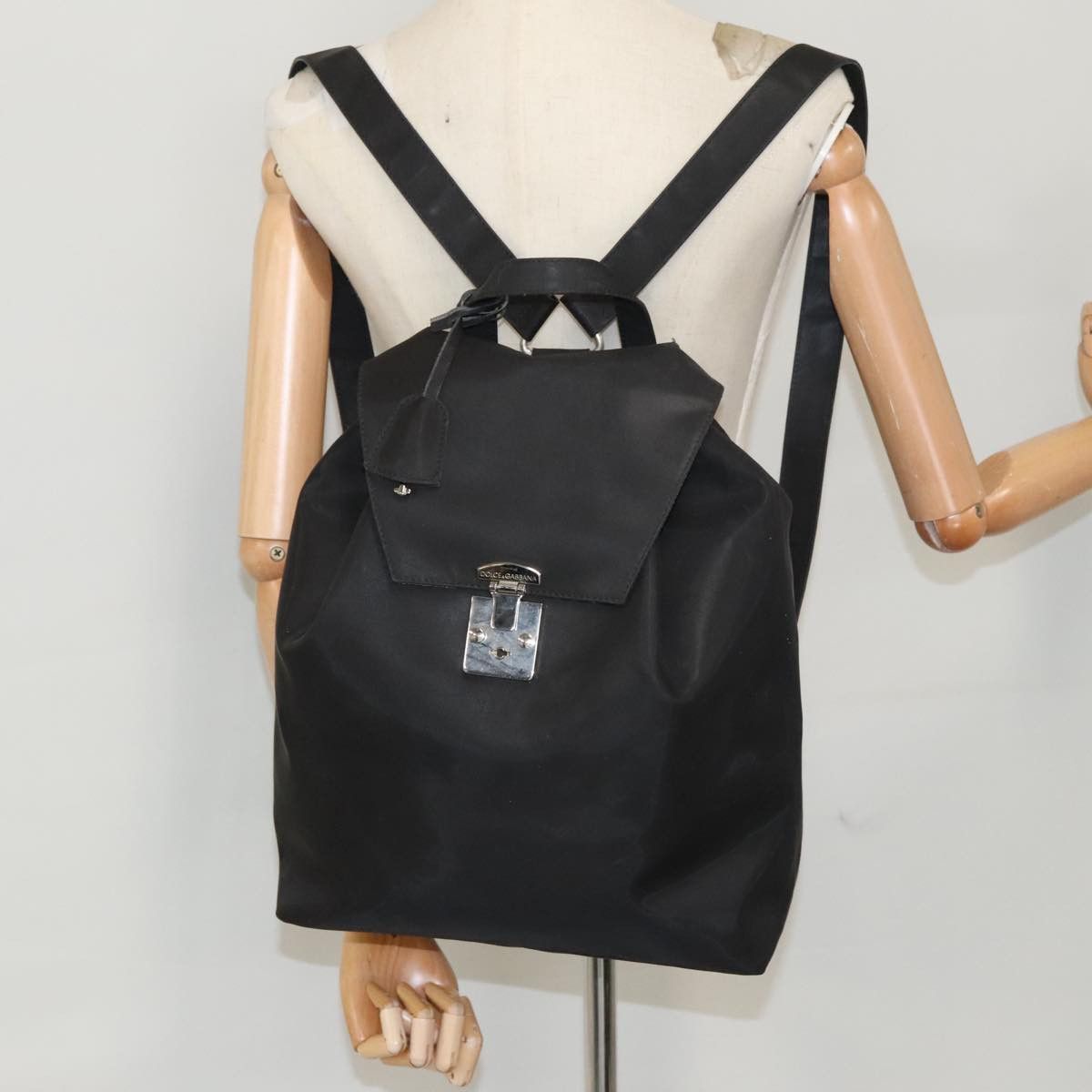 Dolce & Gabbana Black Synthetic Backpack Bag (Pre-Owned) Size ONE SIZE - 11 Thumbnail