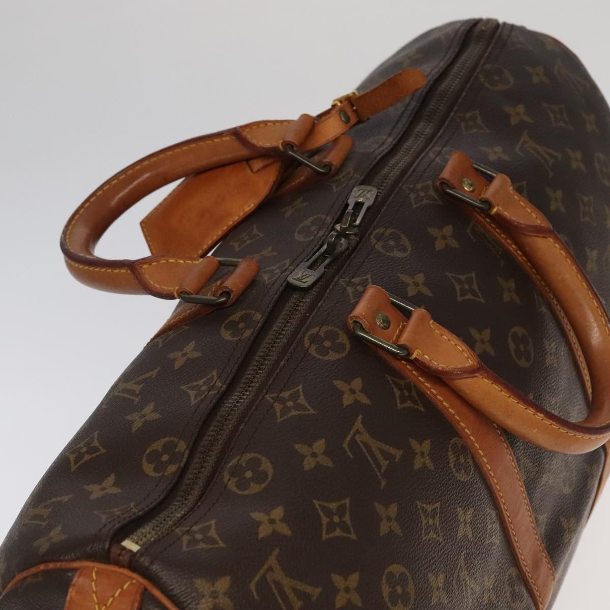 Louis Vuitton Keepall 45 Brown Canvas Travel Bag (Pre-Owned) Size ONE SIZE - 12 Thumbnail