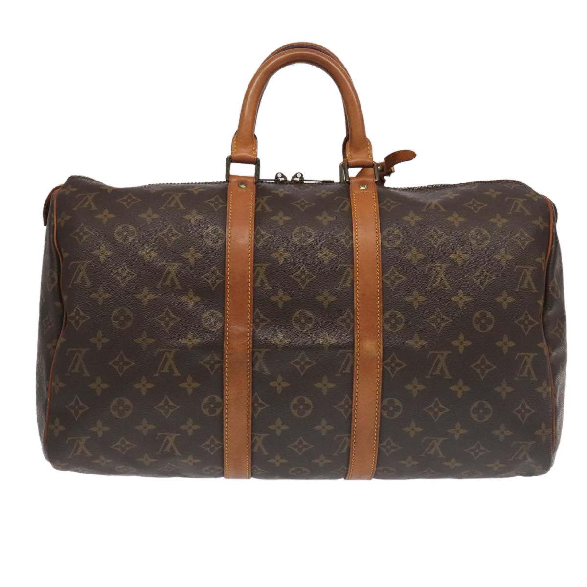 Louis Vuitton Keepall 45 Brown Canvas Travel Bag (Pre-Owned) Size ONE SIZE - 2 Thumbnail