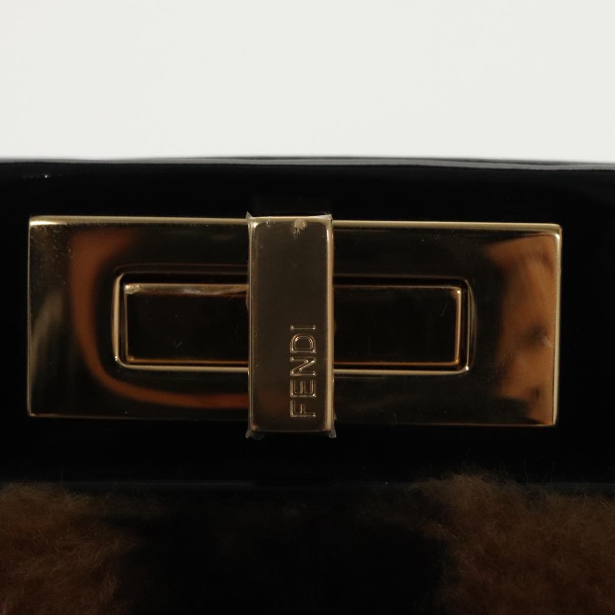 Fendi Peekaboo Brown Fur Handbag (Pre-Owned) Size ONE SIZE - 11 Thumbnail