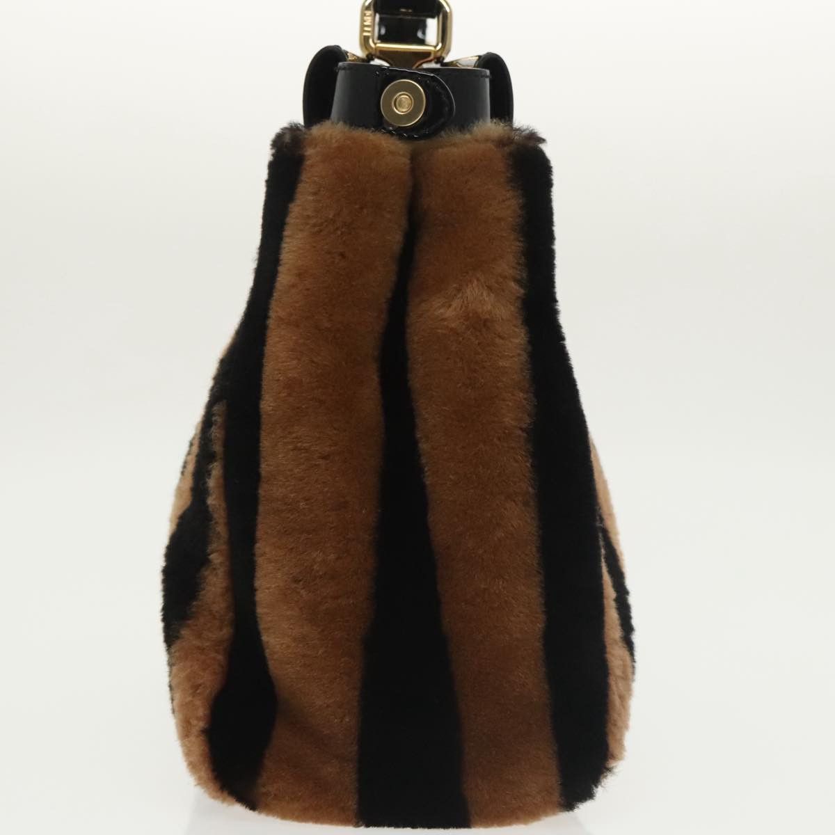 Fendi Peekaboo Brown Fur Handbag (Pre-Owned) Size ONE SIZE - 4 Thumbnail