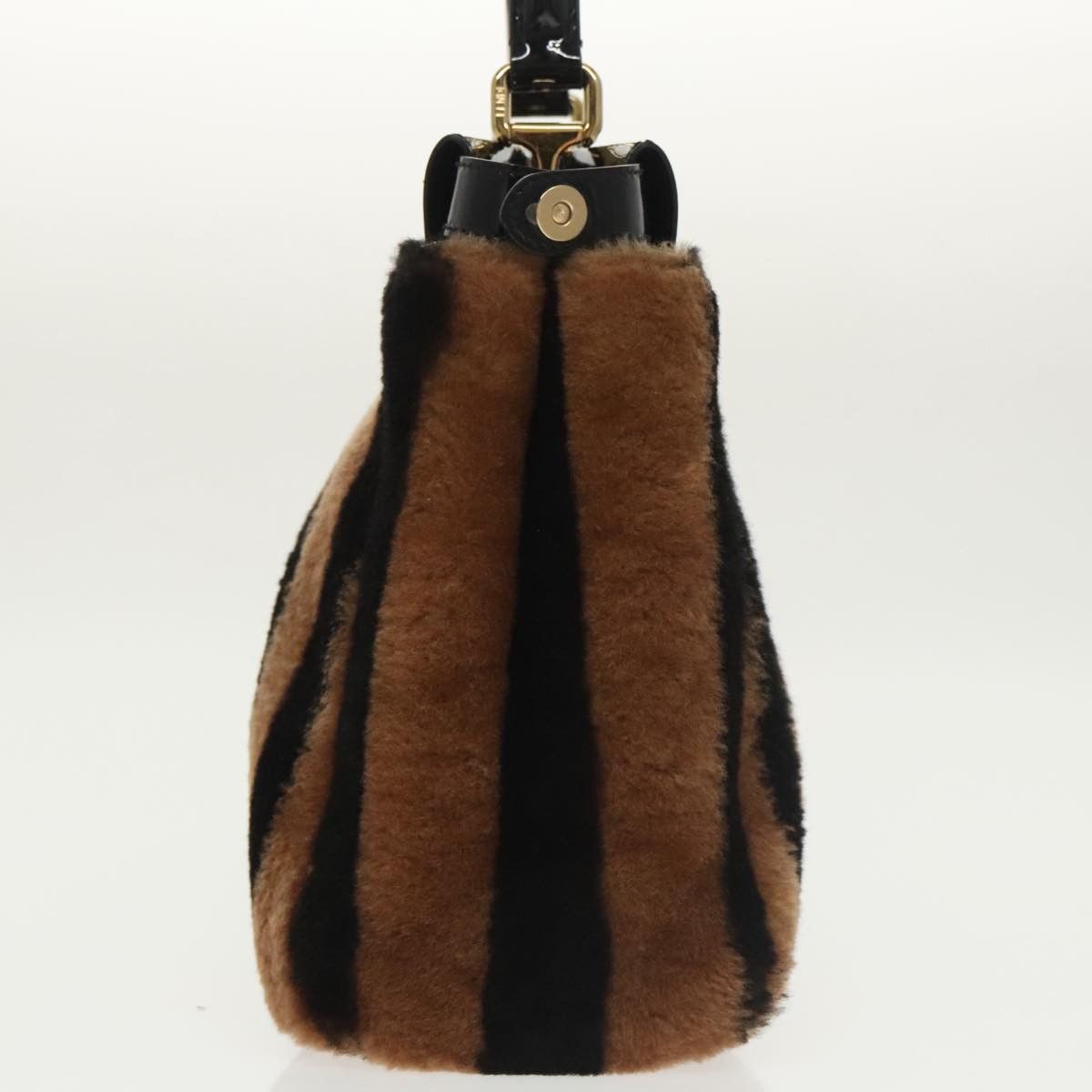 Fendi Peekaboo Brown Fur Handbag (Pre-Owned) Size ONE SIZE - 3 Thumbnail