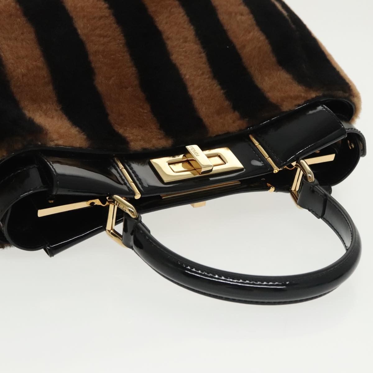 Fendi Peekaboo Brown Fur Handbag (Pre-Owned) Size ONE SIZE - 19 Thumbnail