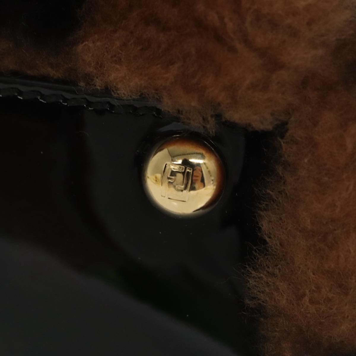 Fendi Peekaboo Brown Fur Handbag (Pre-Owned) Size ONE SIZE - 12 Thumbnail