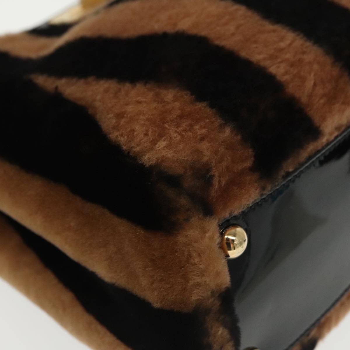 Fendi Peekaboo Brown Fur Handbag (Pre-Owned) Size ONE SIZE - 9 Thumbnail