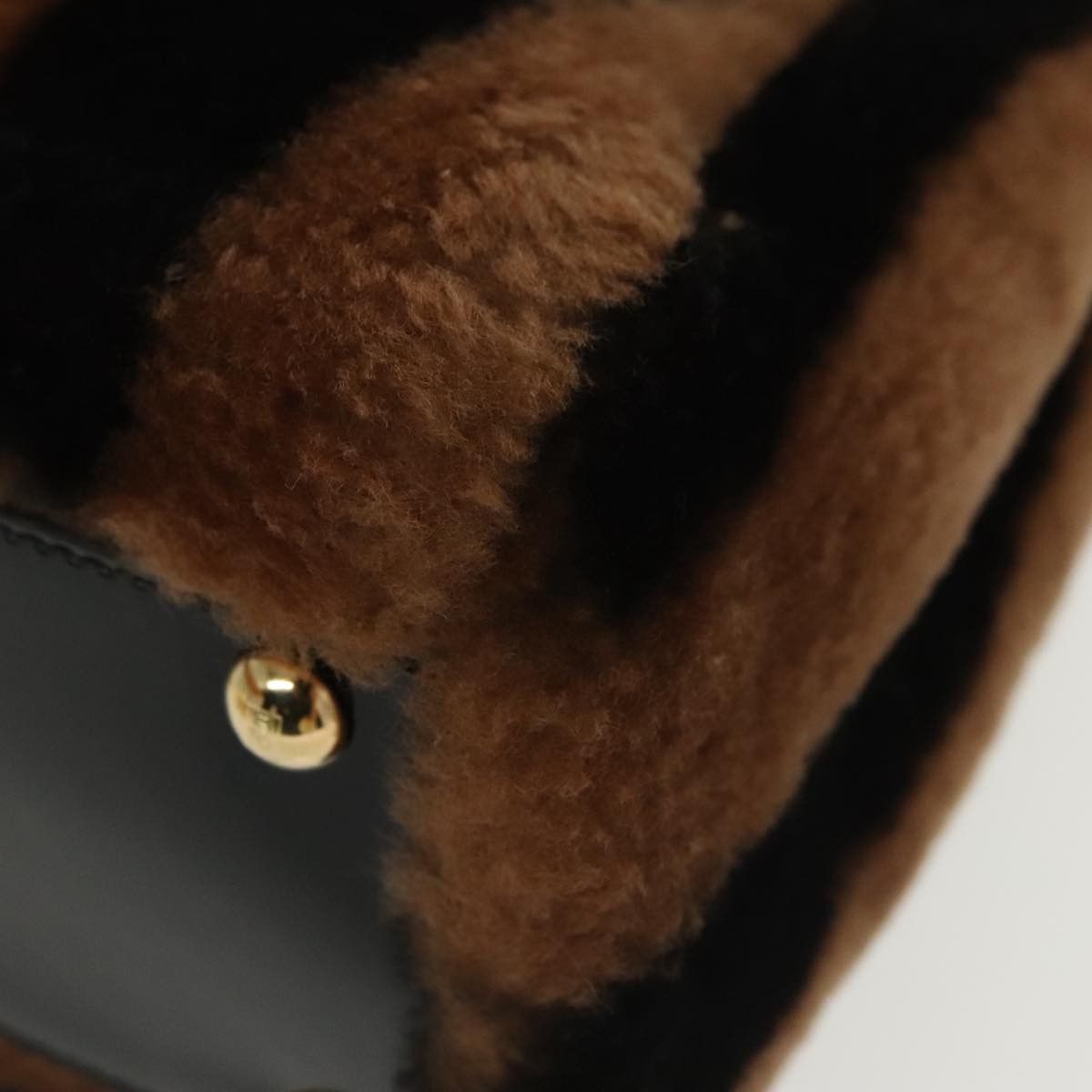 Fendi Peekaboo Brown Fur Handbag (Pre-Owned) Size ONE SIZE - 10 Thumbnail