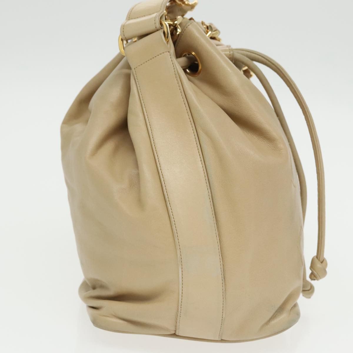 Chanel Cc Beige Calfskin Shoulder Bag (Pre-Owned) Size ONE SIZE - 4 Thumbnail